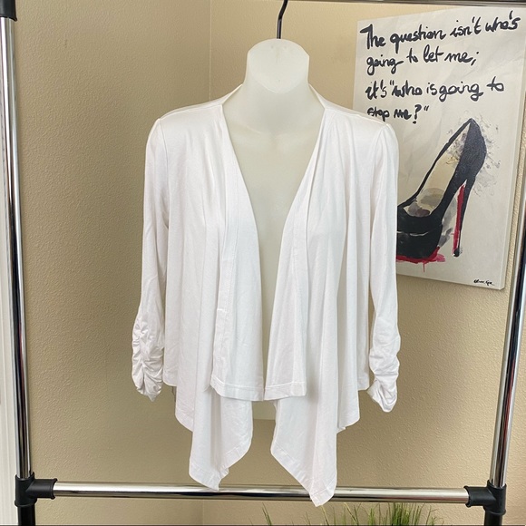 Grace Elements Sweaters - Grace Elements White Bolero